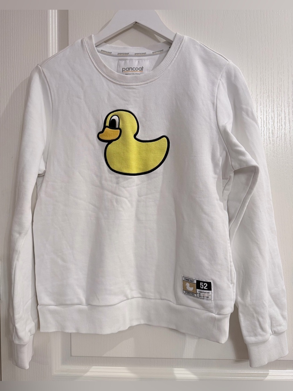 Sweatshirt with Yellow Duck Graphic